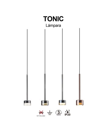 TONIC * COLGANTE 1L - GX53 - BRONCE (SIN BASE)